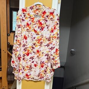 Terra & Sky Colorful Abstract Blouse